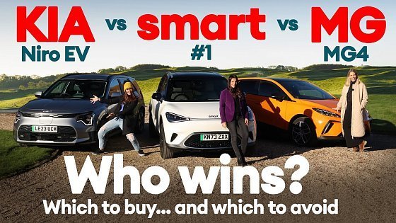 Video: SHOOTOUT: smart #1 vs Kia Niro EV vs MG4. A shock winner? | Electrifying