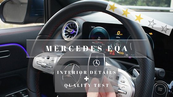 Video: Mercedes-Benz EQA (2022) | Interior Details And Quality Test