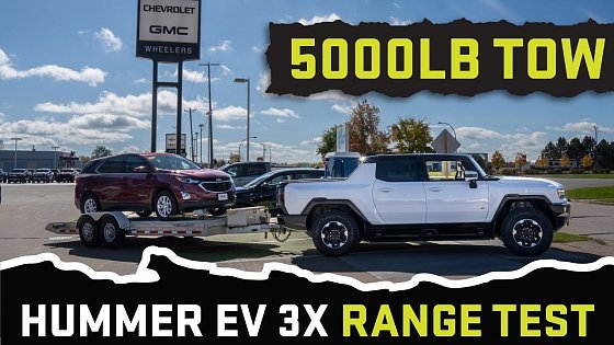 Video: GMC Hummer EV 3X Towing Range Test | How Far Can I Tow