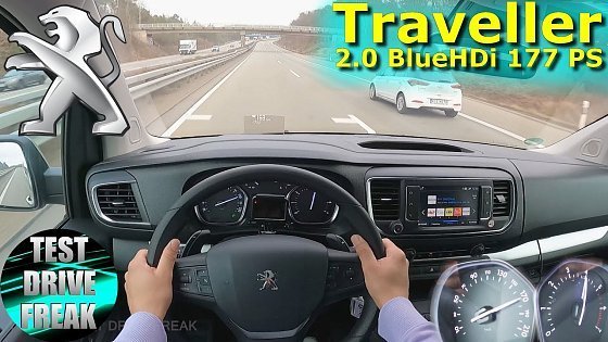 Video: 2021 Peugeot Traveller L3 2.0 BlueHDi 177 PS TOP SPEED AUTOBAHN DRIVE POV