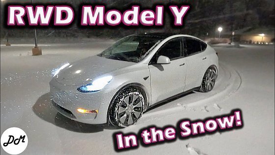 Video: 2021 Tesla Model Y Standard Range RWD – Snow Driving