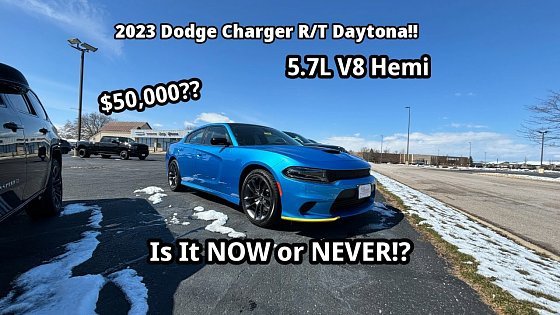 Video: Is it Now or Never To buy a Dodge Charger R/T Daytona? $50,000