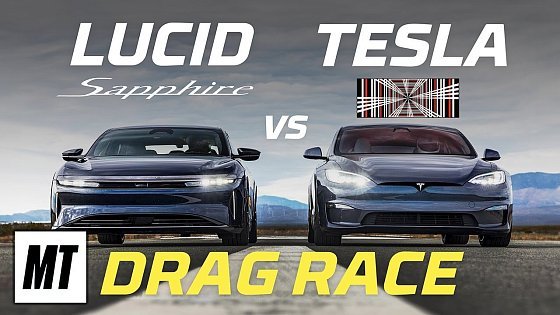 Video: Fastest Cars We EVER Tested - INSANE Lucid Air Sapphire vs Tesla Plaid 1/2 Mile Drag Race | 2200+ HP