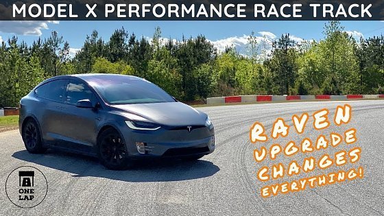 Video: One Lap in the Tesla Model X Performance (Raven) on the Race Track!