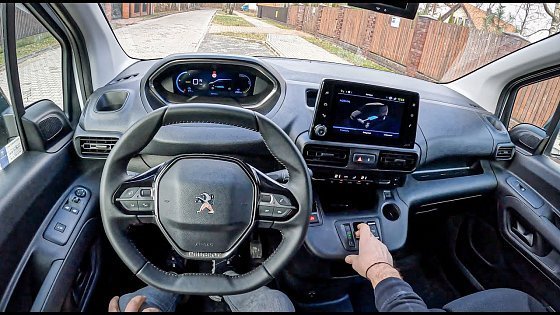 Video: 2022 Peugeot e-Partner [50 KWH 136HP] | POV Test Drive #1082 Joe Black