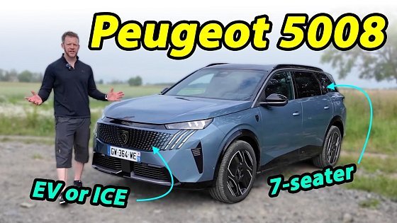 Video: all-new Peugeot 5008 driving REVIEW 7-seater with e-5008 EV