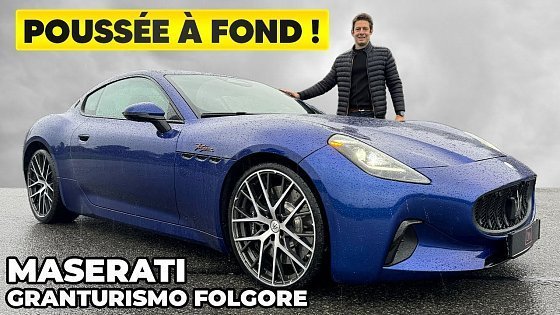 Video: Essai Maserati Gran Turismo Folgore 2024 – Poussée à FOND !