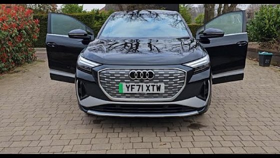 Video: The Audi Q4 35 e-tron S-Line Sportback Electric - Interior And Exterior Review