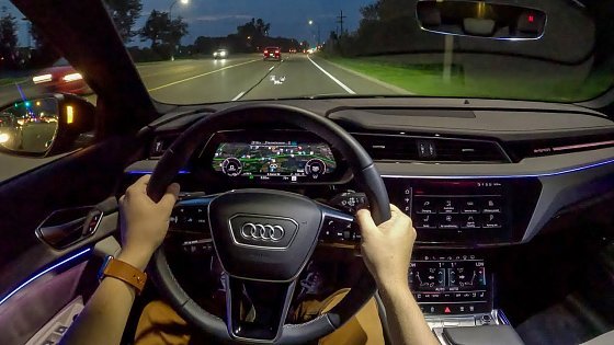 Video: 2024 Audi Q8 Sportback e-tron - POV Night Drive (Binaural Audio)