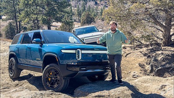 Video: Rivian R1T vs R1S - Out of Spec Hill Climb Challenge