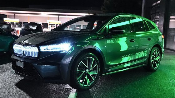 Video: Skoda Enyaq iV 80X Sportline 2022 | Interior Exterior Lights at Night