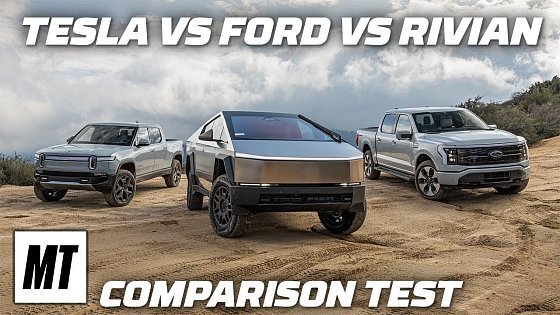 Video: Tesla Cybertruck vs Ford F150 Lightning vs Rivian R1T | Comparison Test