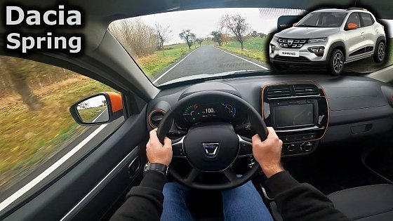 Video: 2021 Dacia Spring (electric car) | POV test drive