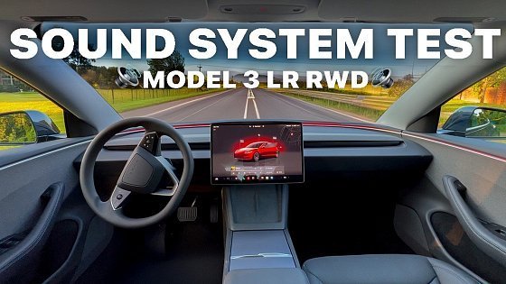 Video: New Tesla Model 3 Long Range RWD Audio Review: 9 Speakers