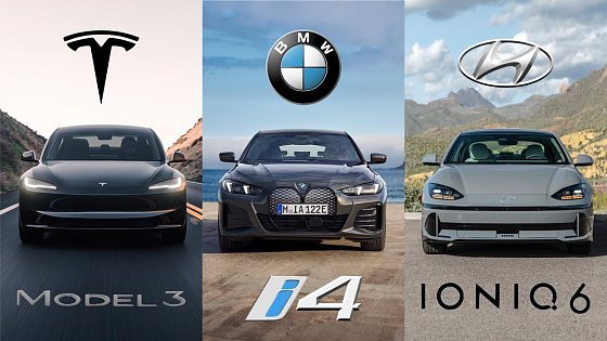 Video: 2025 Tesla Model 3 vs BMW i4 vs Hyundai IONIQ 6 - Best EV Sedans Compared!