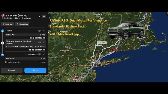 Video: Rivian R1S | Dual Motor Performance | Standard+ Battery Pack | Road Trip | Overcoming Range Anxiety