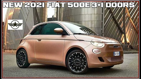 Video: New 2021 Fiat 500e 3+1 ! Doors interesting version of the electric subcompact that adds a small rear