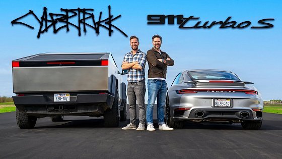 Video: Tesla Cybertruck vs Porsche 911 Turbo S // DRAG RACE