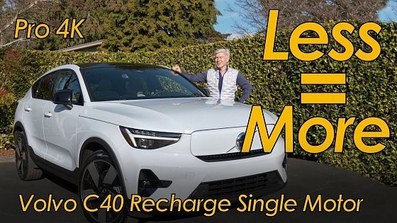 Video: 2024 Volvo C40 Recharge Single Motor Costs Less, Travels Farther, Sprints Slower. #cars #EVs