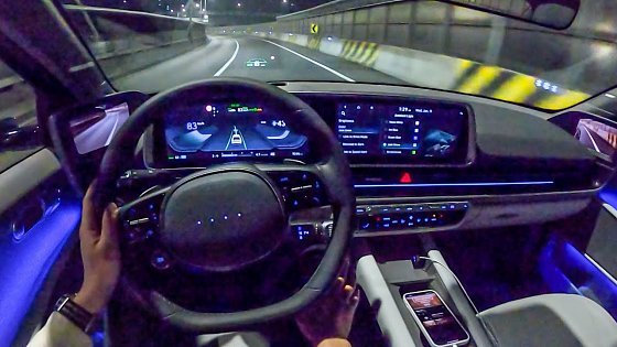 Video: The New 2023 Hyundai IONIQ 6 Long Range RWD POV Night Drive