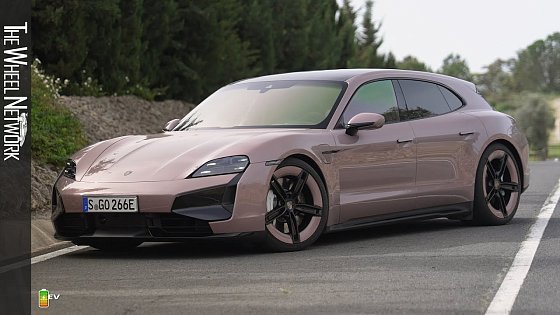 Video: 2024 Porsche Taycan Turbo Sport Turismo | Frozen Berry Metallic | Driving, Interior, Exterior