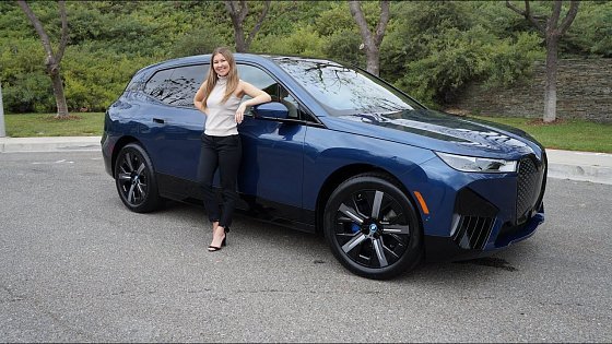 Video: New 2025 BMW iX xDrive50 Review / 21" Aero Wheels / 300+ Mile Range / Test Drive Review with Eriika