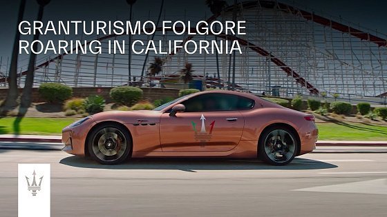 Video: Maserati GranTurismo Folgore. Roaring in California