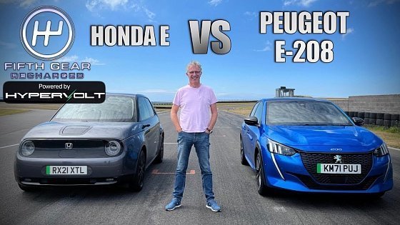 Video: Honda E vs Peugeot E-208: Shootout | Fifth Gear