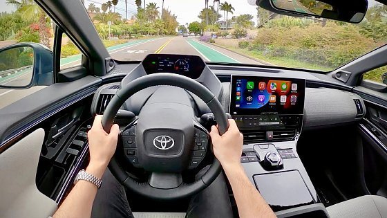 Video: 2023 Toyota bZ4X All-Electric SUV (FWD Limited) - POV First Driving Impressions