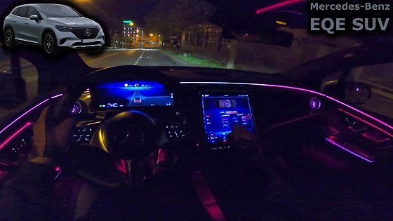 Video: 2024 Mercedes-Benz EQE 350 4MATIC SUV | night POV test drive