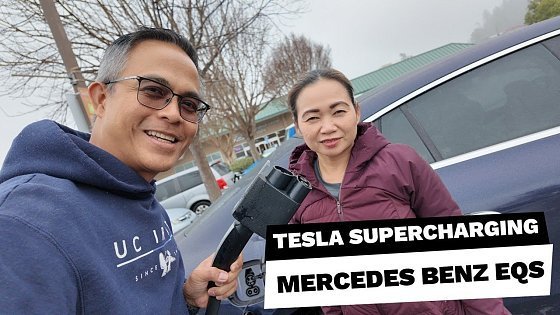 Video: Tesla supercharging our Mercedes Benz EQS