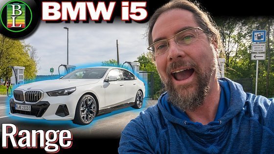 Video: How far can the BMW i5 xDrive40 drive at 130 km/h (range test)