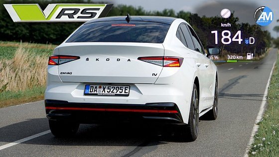 Video: NEW! Enyaq RS Coupe (300hp) | 0-180 km/h acceleration