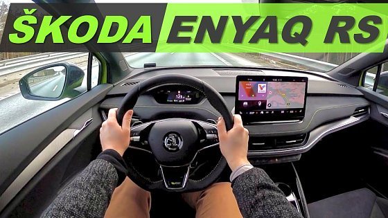 Video: Skoda Enyaq Coupe RS POV Drive (Binaural Audio)