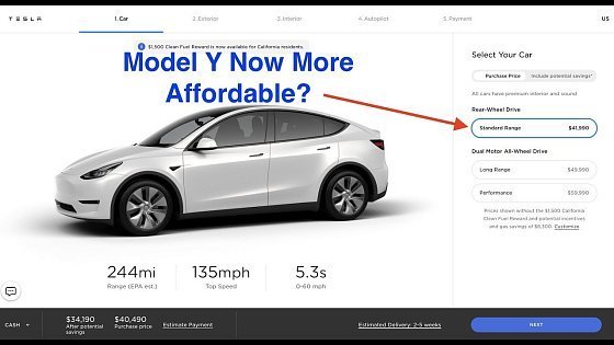 Video: Model Y Standard Range Rear Wheel Drive