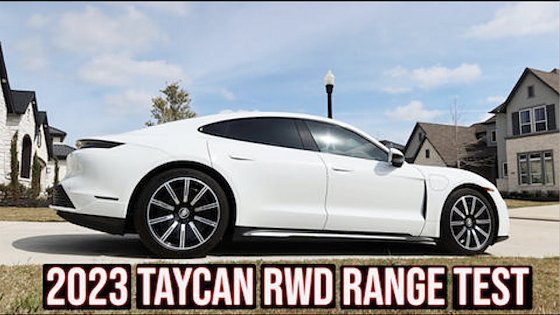 Video: PORSCHE TAYCAN RWD RANGE TEST | 2023 MODEL WITH PERFORMANCE BATTERY