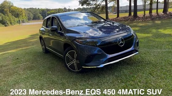 Video: 2023 Mercedes Benz EQS 450 4MATIC SUV Review - Luxury Meets Electric Power