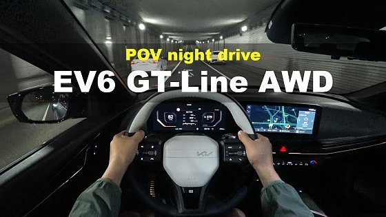 Video: 2024 KIA EV6 GT Line long-range 4WD POV night drive