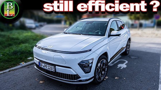 Video: Hyundai Kona 2024 65 kWh - 130 km/h full range test