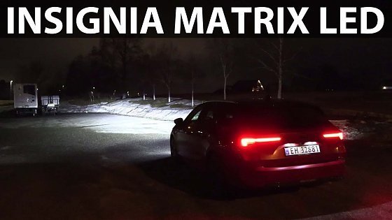 Video: Opel Astra-e Tourer LED matrix headlights test