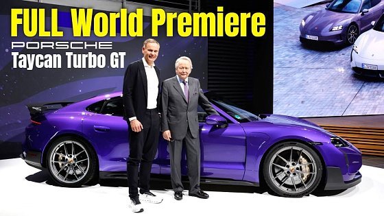 Video: FULL World Premiere of the 2025 Porsche Taycan Turbo GT