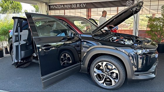 Video: New Mazda MX-30 e-Skyactiv R-EV (2023) | Visual Review, Exterior, Interior &amp; Infotainment