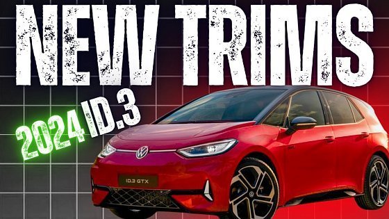 Video: Updated 2024 Volkswagen ID.3 Introduces Three New Trims to Compete with BYD