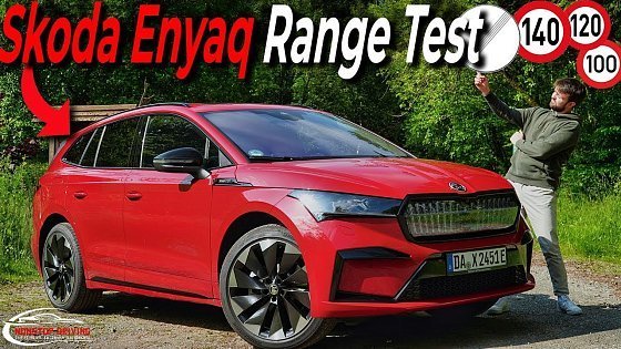 Video: Skoda Enyaq 85x 2024 | Range Test 100km/h vs 120km/h vs 140km/h vs Top Speed | Autobahn