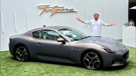 Video: Maserati&#39;s First Electric Car! Full Tour Of The GranTurismo Folgore - 800V System w/ 400kW Regen