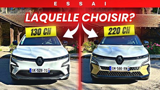 Video: Essai Renault Megane E-Tech 130ch vs 220ch : Laquelle choisir ?