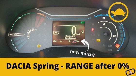 Video: Dacia Spring - I drove it until the battery DIED! Range on 0% ?