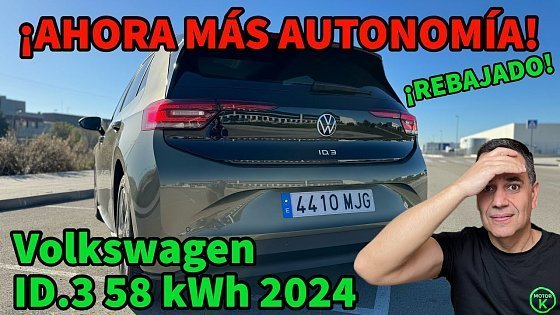 Video: ¡AHORA MÁS AUTONOMÍA! ¡Y REBAJADO! Volkswagen ID3 58 kWh 2024 Prueba de AUTONOMÍA REAL MOTORK