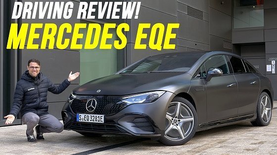 Video: Mercedes EQE 500 AWD AMG-Line driving REVIEW - how good is the electric CLS / E-Class?