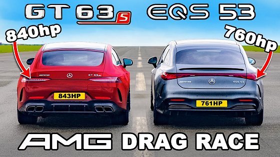 Video: 840hp AMG GT v 760hp AMG EQS: DRAG RACE
